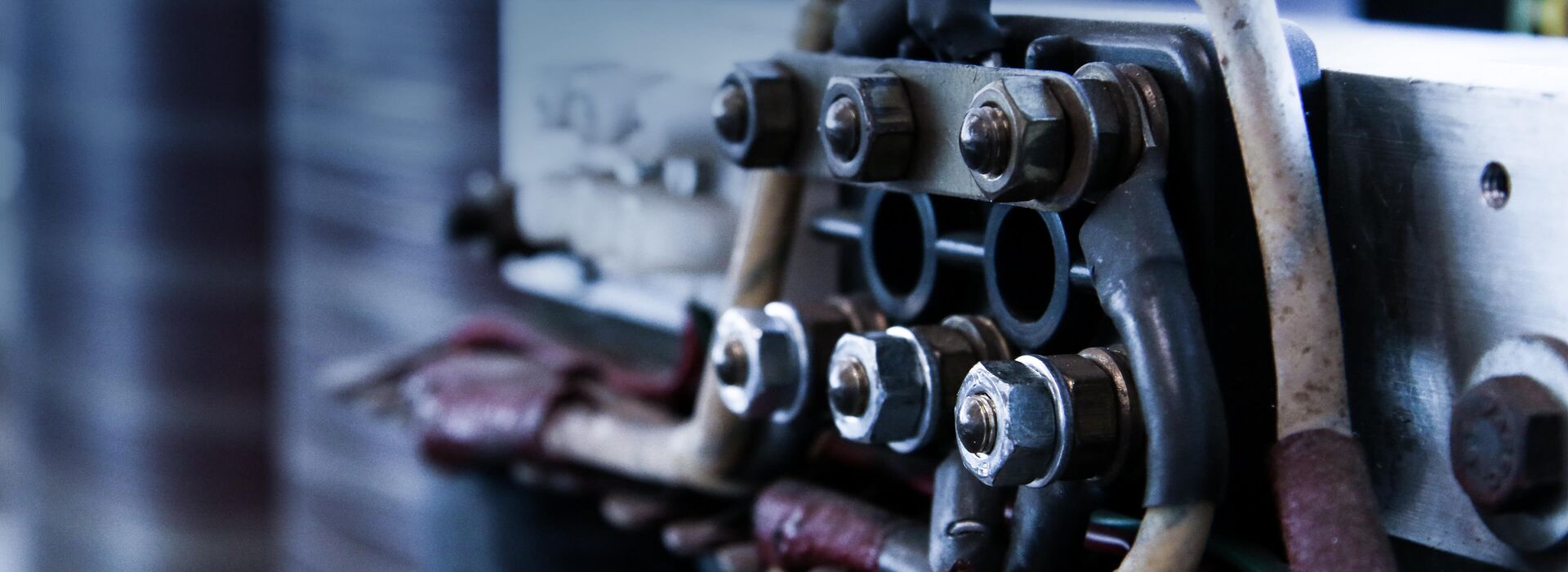 Nahaufnahme von einem Service-Reparatur Transformator